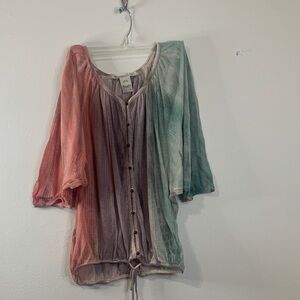 American Rag Multicolor Button-Down Blouse